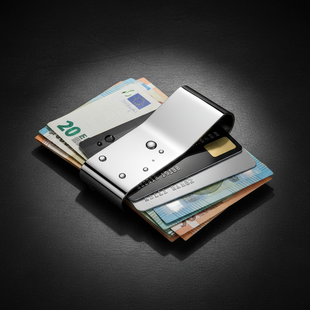 Forge Steel Money Clip - hand-polished stainless steel